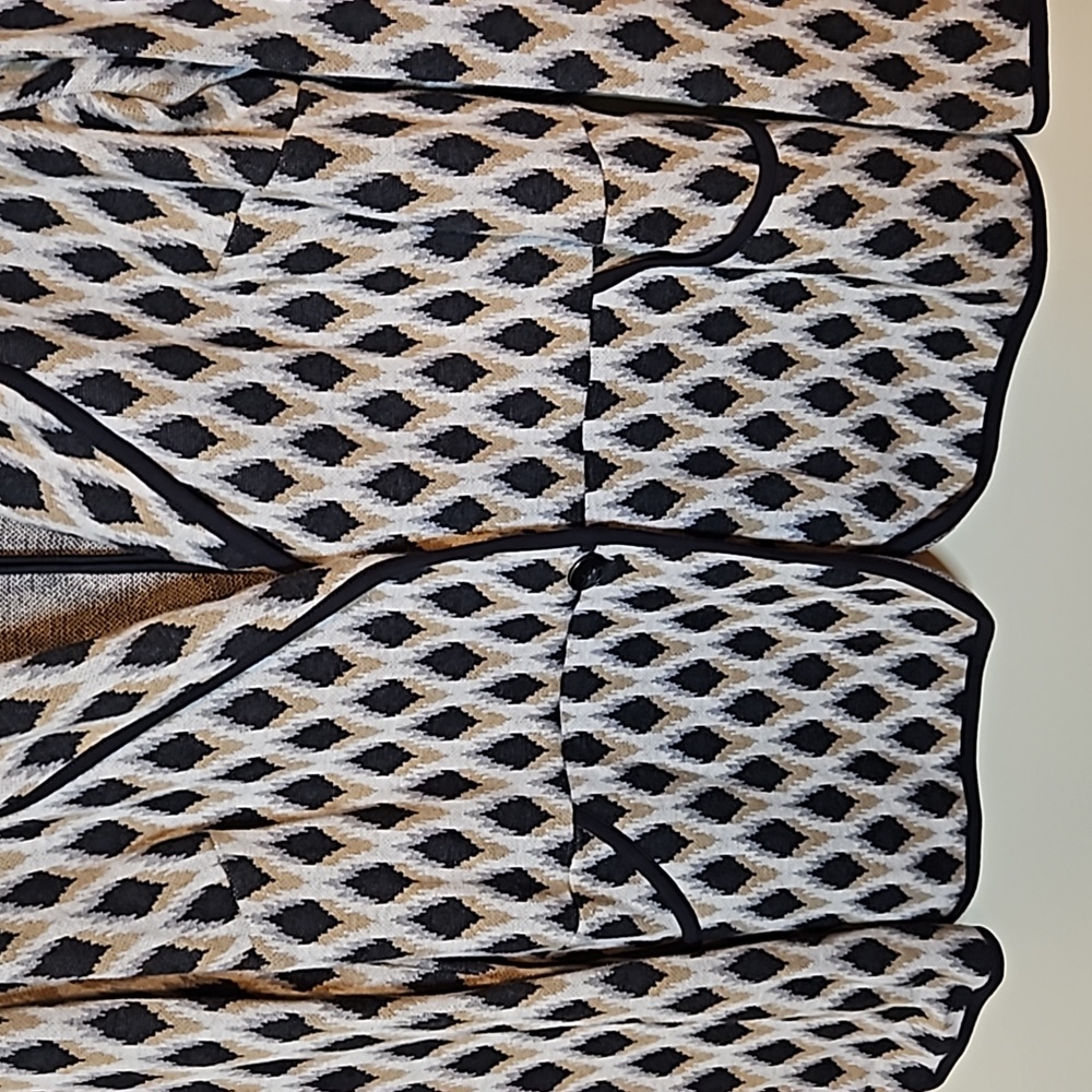 Pendleton Cotton Patterned Knit Blazer - image 2